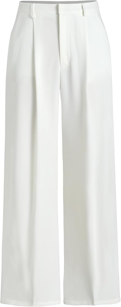 CIDER High Waist Pleated Wide Leg Pants | Amazon (US)
