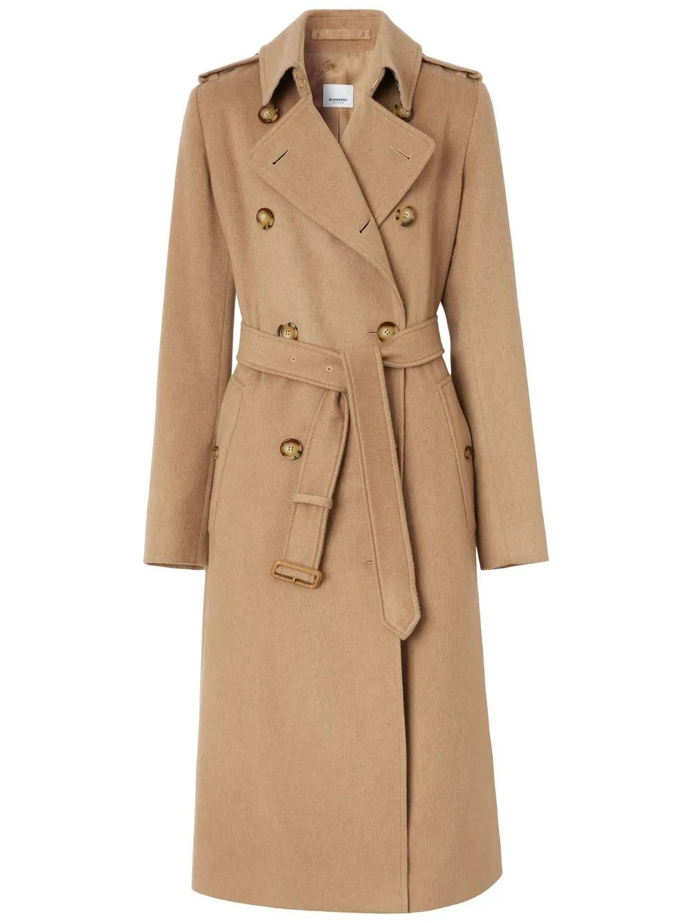 Burberry Kensington cashmere trench coat - Neutrals | Farfetch Global