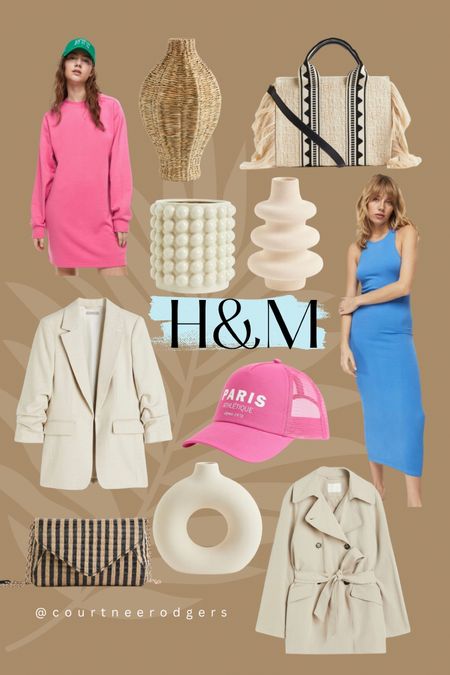H&M NEW Arrivals 💗💙 15% off ends tonight! 

H&M, spring dresses, blazers, workwear, trench coat, home decor 

#LTKSeasonal #LTKhome #LTKsalealert