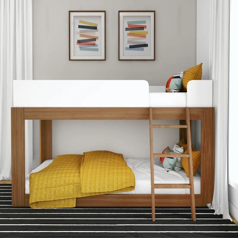 Kleio Twin Over Twin Solid Wood Standard Bunk Bed by Viv + Rae™ | Wayfair North America