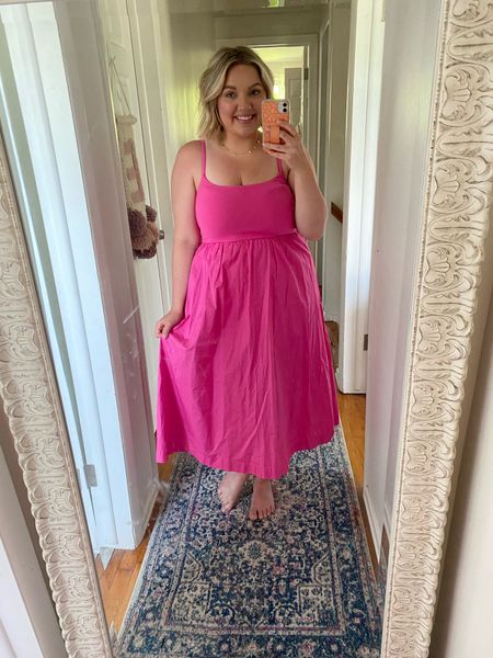 The perfect summer dress! So light and easy to wear. The fabric is super comfortable. It runs tts I’m wearing a large 



#LTKStyleTip #LTKSaleAlert #LTKMidsize