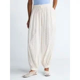 Scoop Women’s and Women's Plus Eyelet Harem Cotton Pants, Sizes XS-4X | Walmart (US)