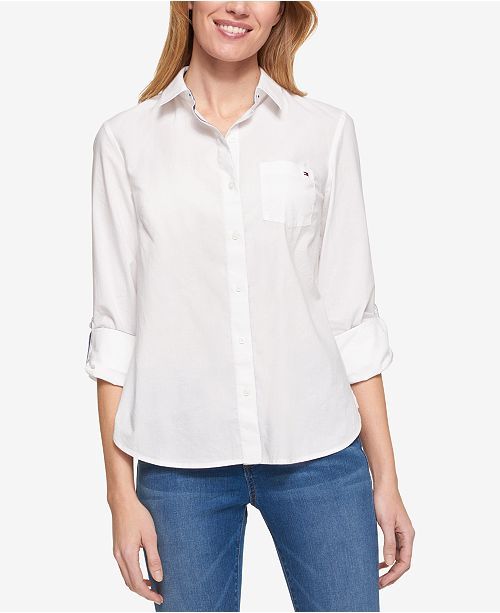 Roll-Tab Button-Up Shirt | Macys (US)