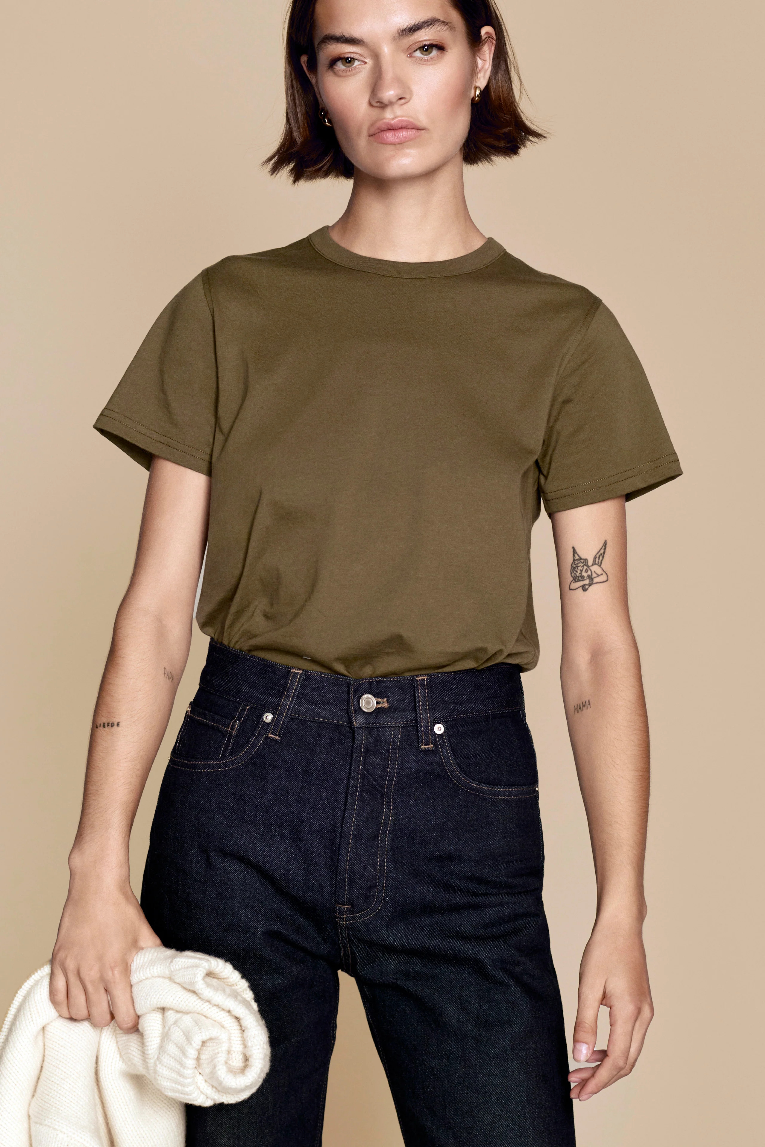 The Iconically Soft Perfect Tee in Olive | Sold Out NYC