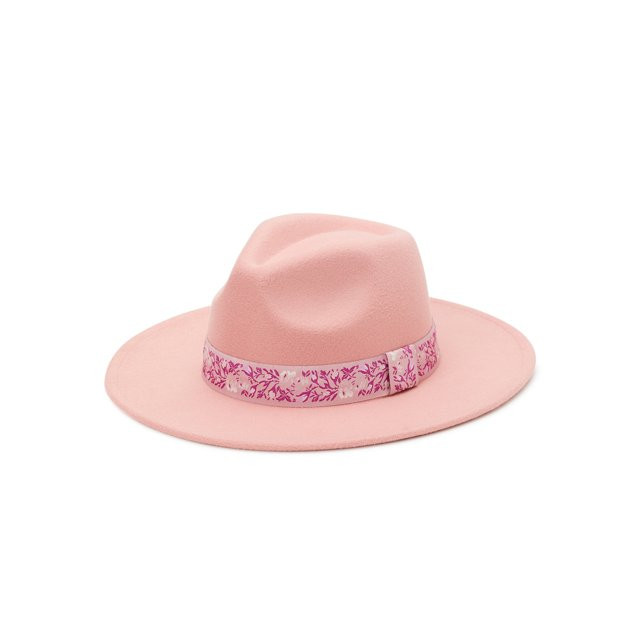 Time and Tru Women’s Felt Fedora with Woven Band | Walmart (US)