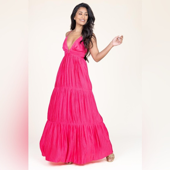 Ba&Sh Pink Maxi Dress | Poshmark