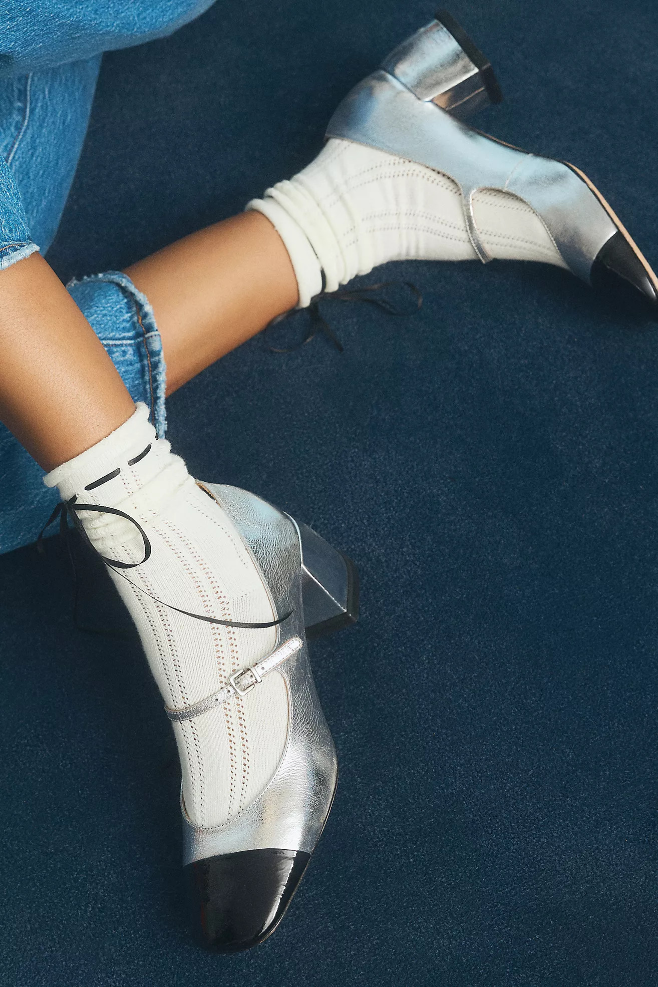 Vicenza Colorblock Mary Jane Heels | Anthropologie (US)