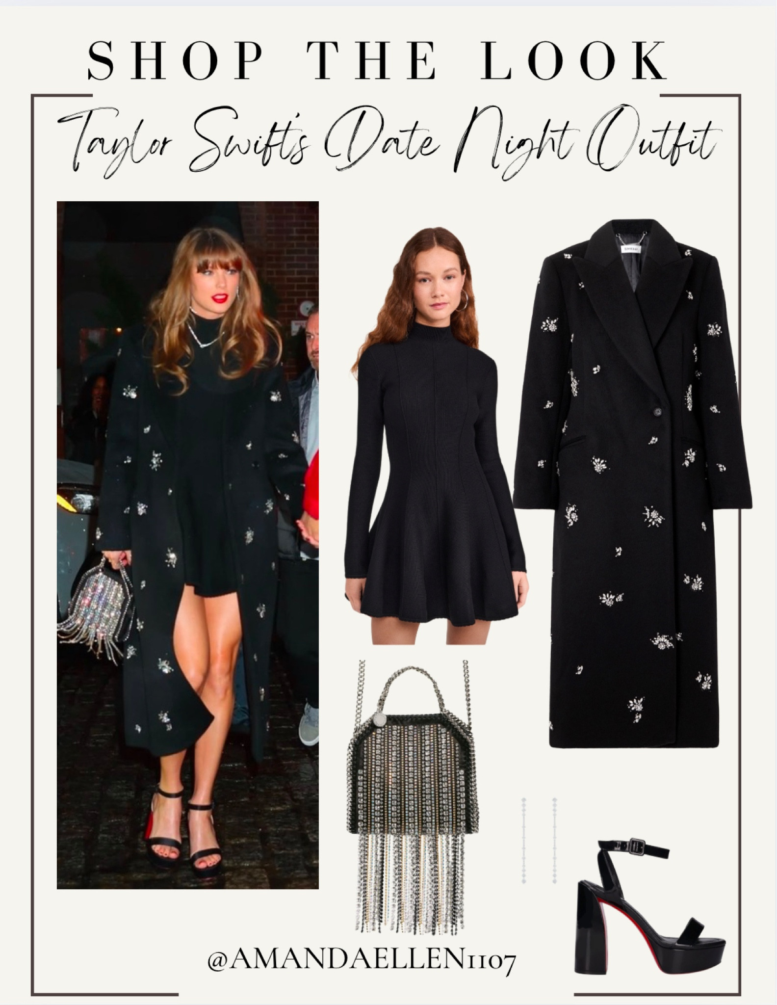 Taylor Swift knows how to turn heads on a date night! Stepping out with Travis Kelce at NYC’s chic Chez Margaux, she served timeless elegance in her stunning ensemble. The starlet paired a sleek and sophisticated look with statement Christian Louboutins, adding the perfect touch of glam to her night out. Whether you’re taking notes for your next night out or just here to admire her style, this look is pure perfection. Shop these pieces to recreate her effortlessly chic vibe.

#LTKShoeCrush #LTKItBag #LTKStyleTip