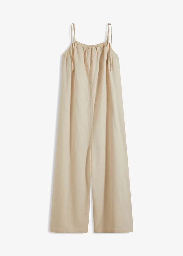 Jumpsuit met linnen sandbeige | Bonprix NL (Influencer)
