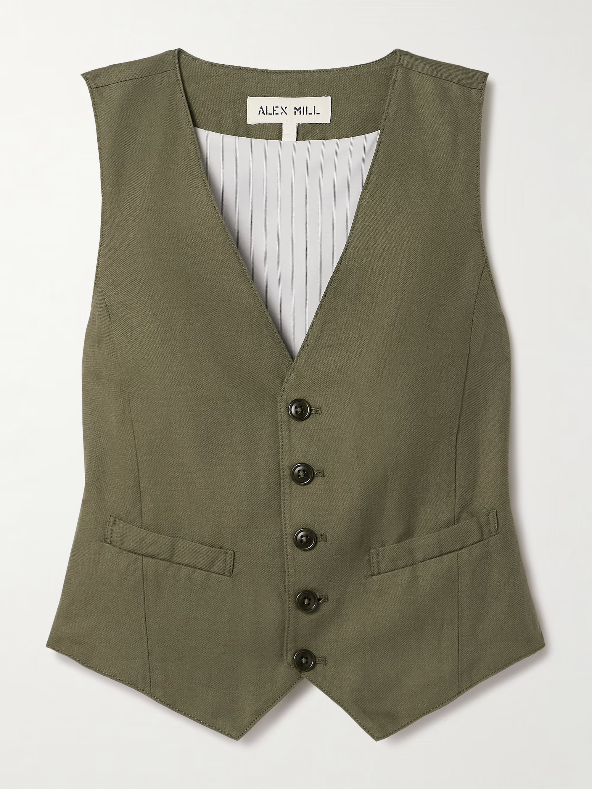 Kam linen, TENCEL™ Lyocell and cotton-blend twill vest | NET-A-PORTER (US)