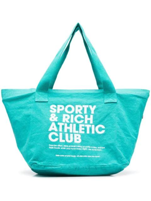 Sporty & Rich logo-print Shoulder Bag - Farfetch | Farfetch Global