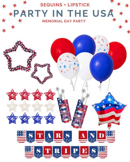 Party in the USA! Memorial Day party theme! Linking other items in case some are sold out!

#LTKSeasonal #LTKhome #LTKparties