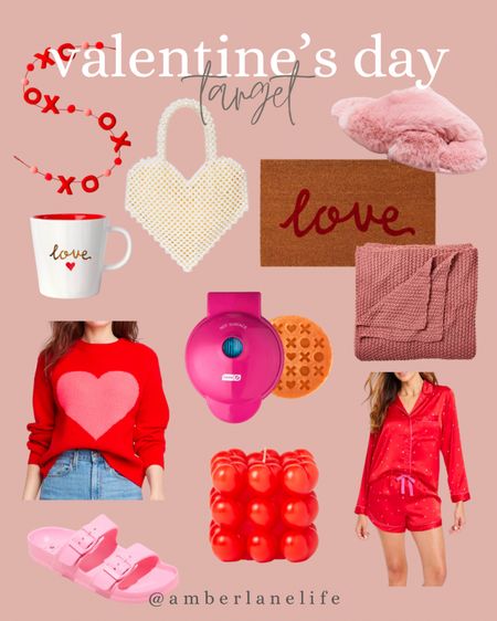 Target Valentine’s Day. Heart purse. Pajamas. Heart sweater. Candle. Door mat. Throw blanket. Slippers. Love mug. Waffle maker. Sands  

#LTKSeasonal #LTKGiftGuide #LTKhome