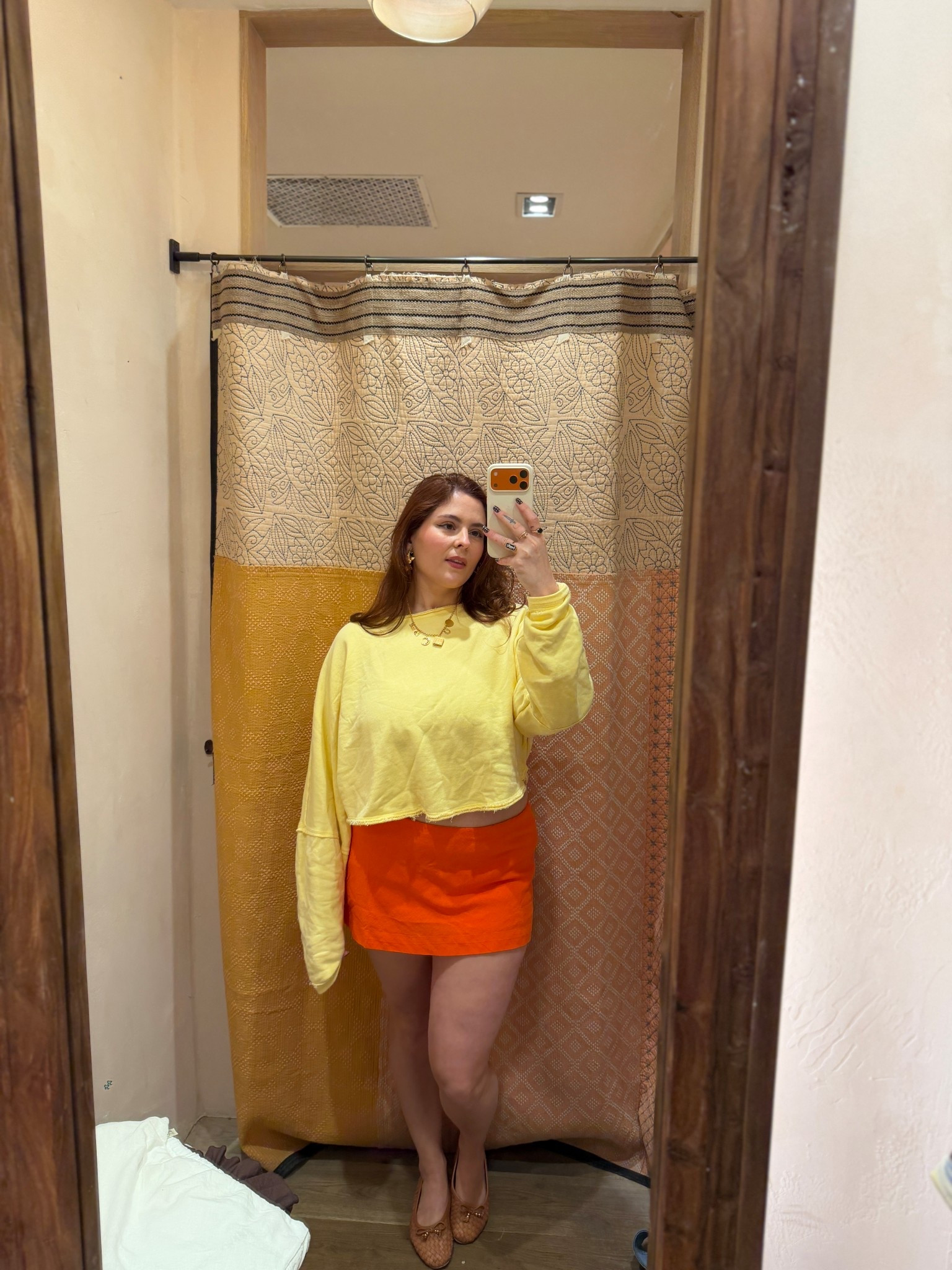 Yellow sweatshirt free people
Orange mini skortt

#LTKSeasonal #LTKFestival #LTKMidsize