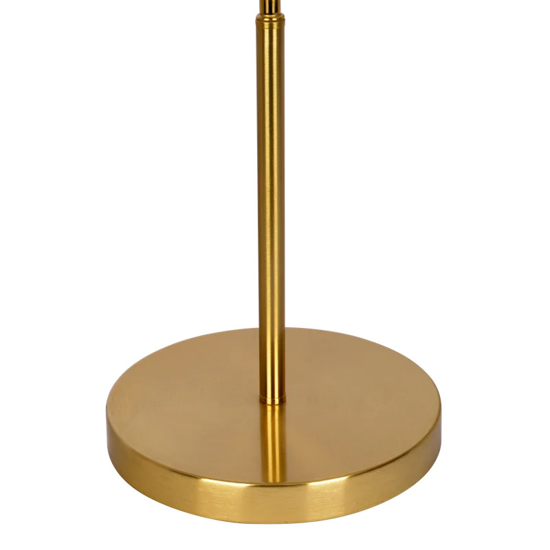 Mercer41 Bonnay Table Lamp with Gold Brass Curved Base | Wayfair | Wayfair North America