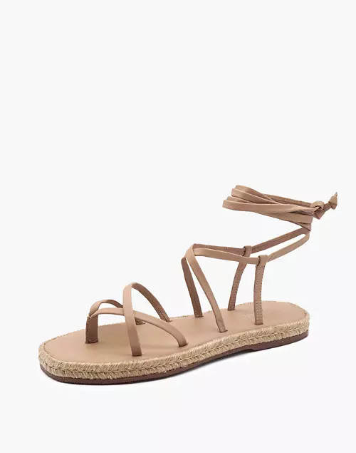 KAANAS Kluang Ankle-wrap Espadrille Sandal | Madewell