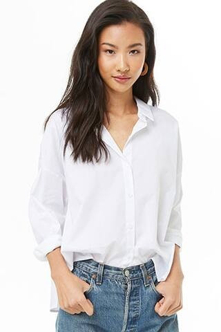 Button-Front Vented Shirt | Forever 21 (US)