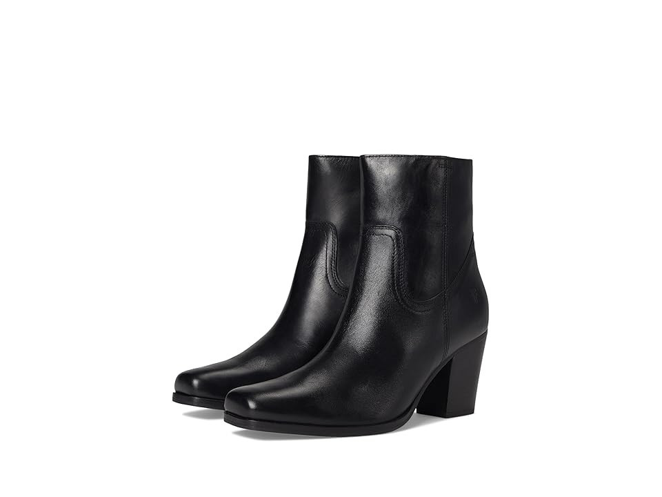 Frye Shiloh Zip Bootie Women's Boots Black : 9.5 B - Medium, Leather | Zappos