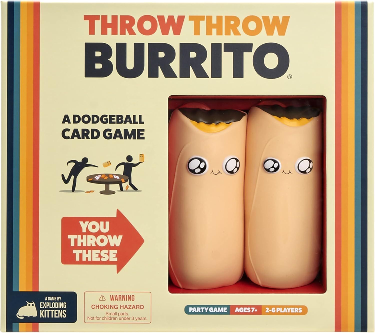 Throw Throw Burrito by Exploding Kittens - A Dodgeball Card Game - Family-Friendly Party Games - ... | Amazon (US)