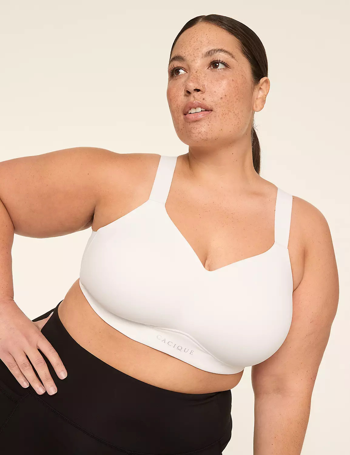 Cacique Totally Smooth Medium-Impact Wireless Sports Bra | Lane Bryant (US)