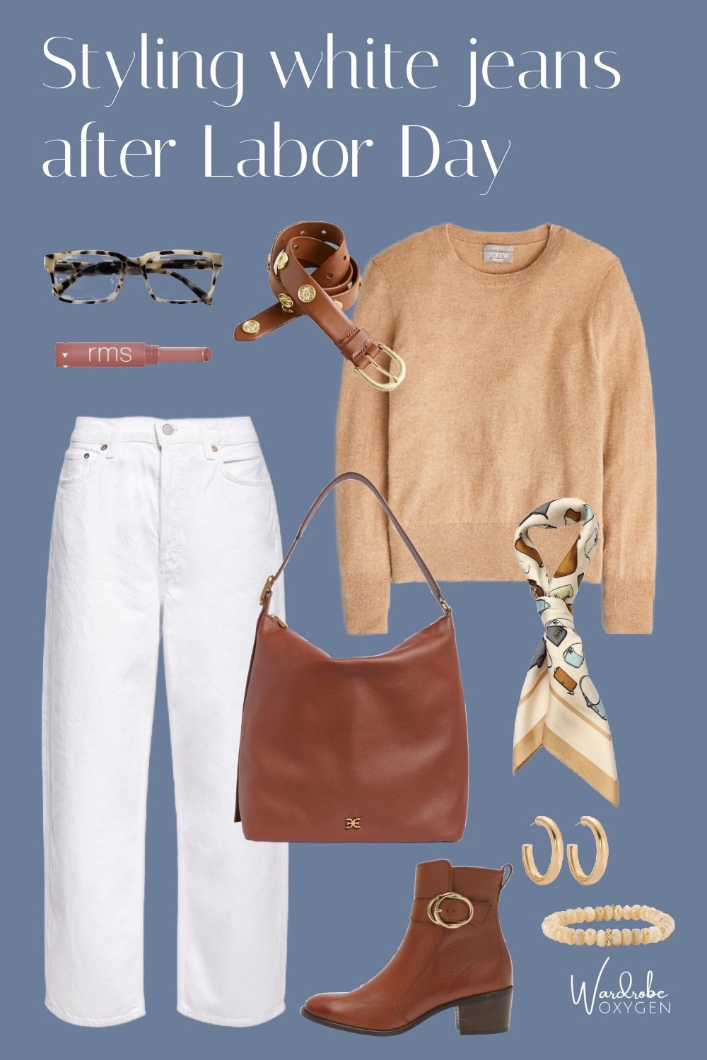 That old style rule of no white after Labor Day needs to be broken. Learn the bigoted history at wardrobeoxygen.com but use this outfit as inspiration on how to wear white all year long and look stylish and modern. White jeans, white shoes, white suits, and white dresses can look great from summer to winter with the right styling!

#LTKSeasonal #LTKOver40 #LTKMidsize