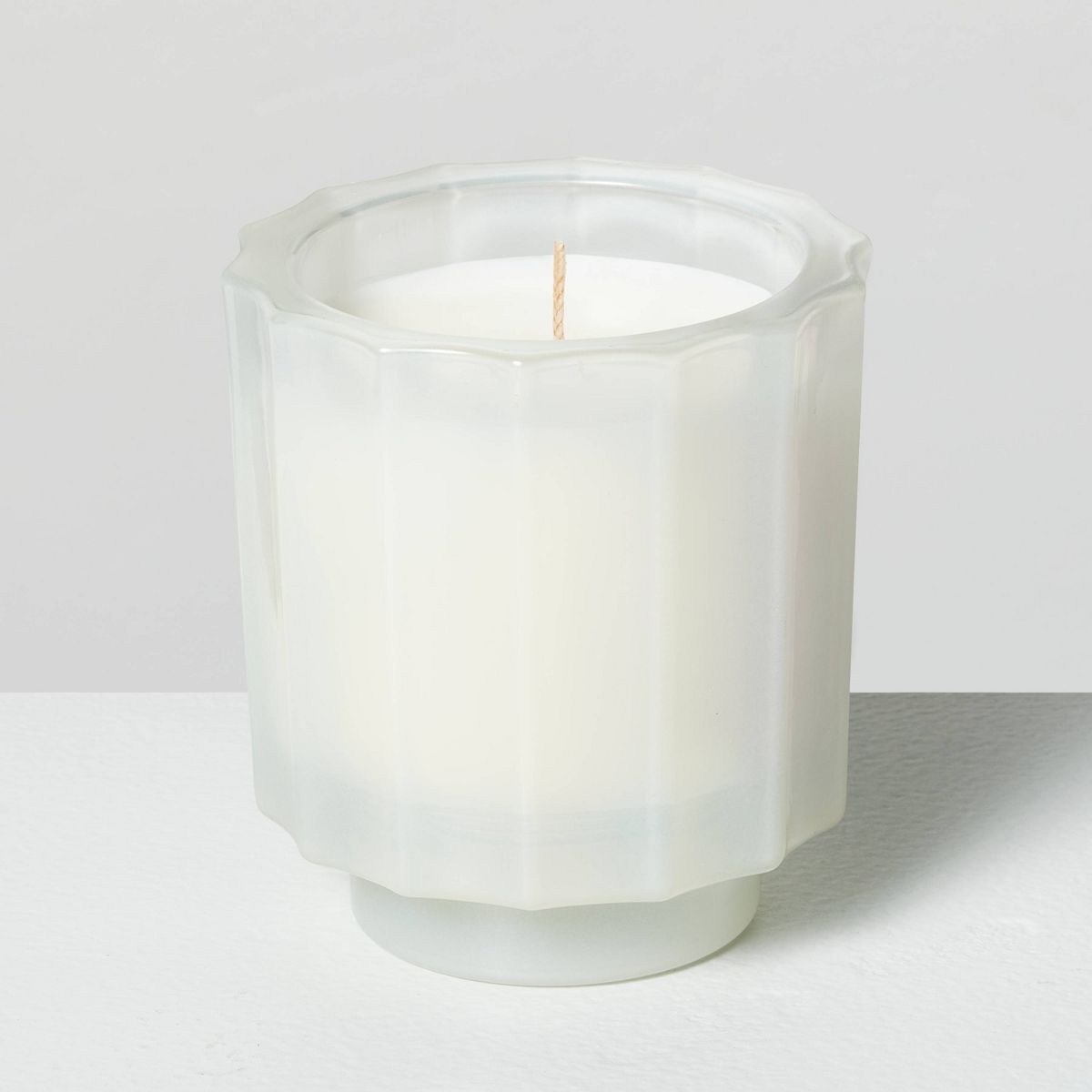 Milky Glass Mulled Spice Mini Jar Christmas Candle Ivory 4.6oz - Hearth & Hand™ with Magnolia | Target