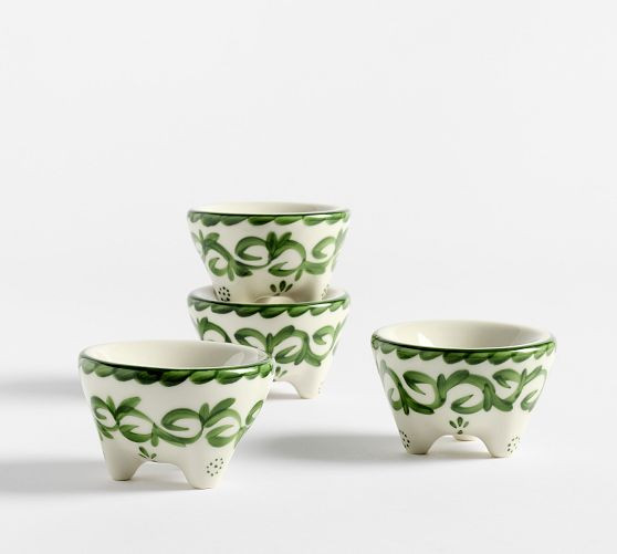 Puebla Porcelain Mini Molcajetes - Set of 4 | Pottery Barn (US)