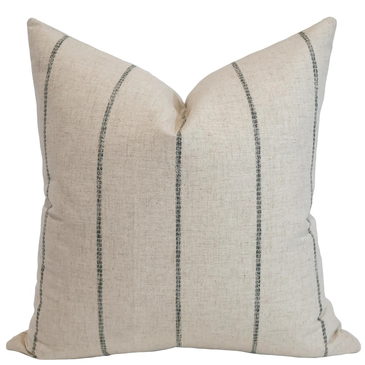 Stripe Embroidery Pillow Cover | Hackner Home (US)