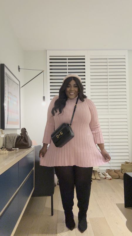 Pretty in pink 💕

Plus Size Sweater Mini Dress 2X 
#plussizefashion #plussizesweaterdress 

#LTKfindsunder100 #LTKplussize #LTKfindsunder50
