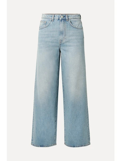 Totême - Flair High-rise Wide-leg Jeans - Light denim | NET-A-PORTER (UK & EU)