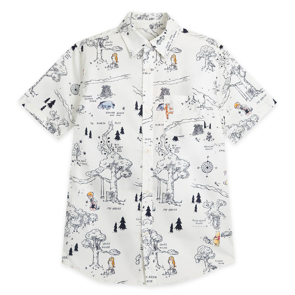Winnie the Pooh Woven Shirt for Adults | Disney Store