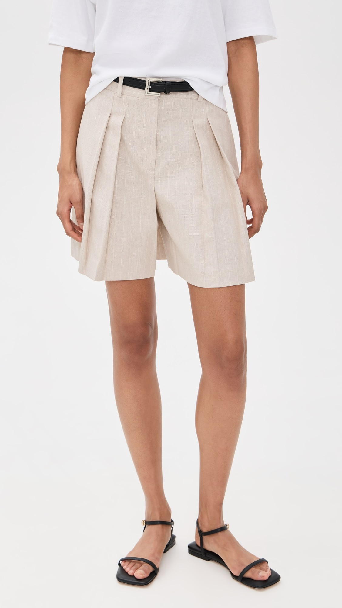 Theory Pleated Shorts | Shopbop | Shopbop