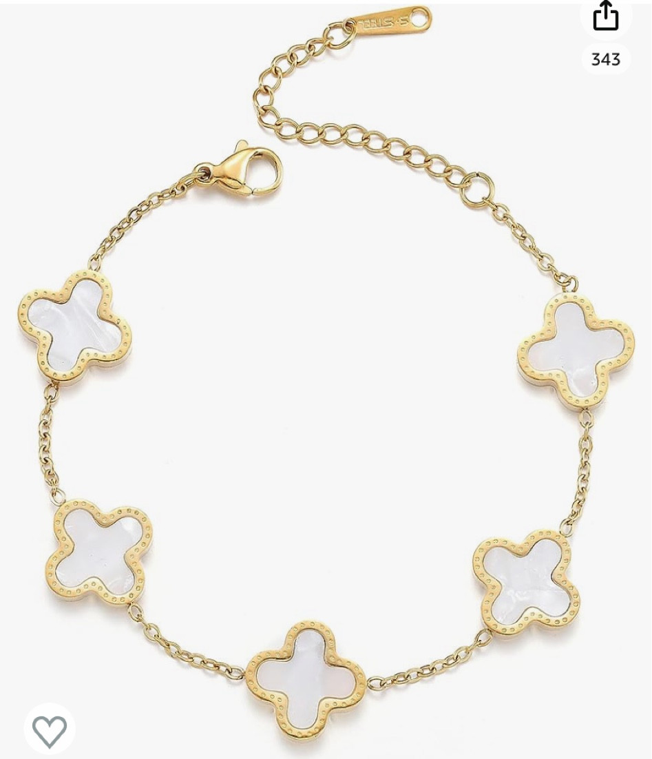 Amazing Van Cleef & Arpels dupe! Look for less. Luxury. Bracelet. Designer inspired. Treat yourself. Bride. Bridesmaid gift. Wedding look. Baby shower. Accessories. Under $15!!!

#LTKstyletip #LTKFind #LTKwedding