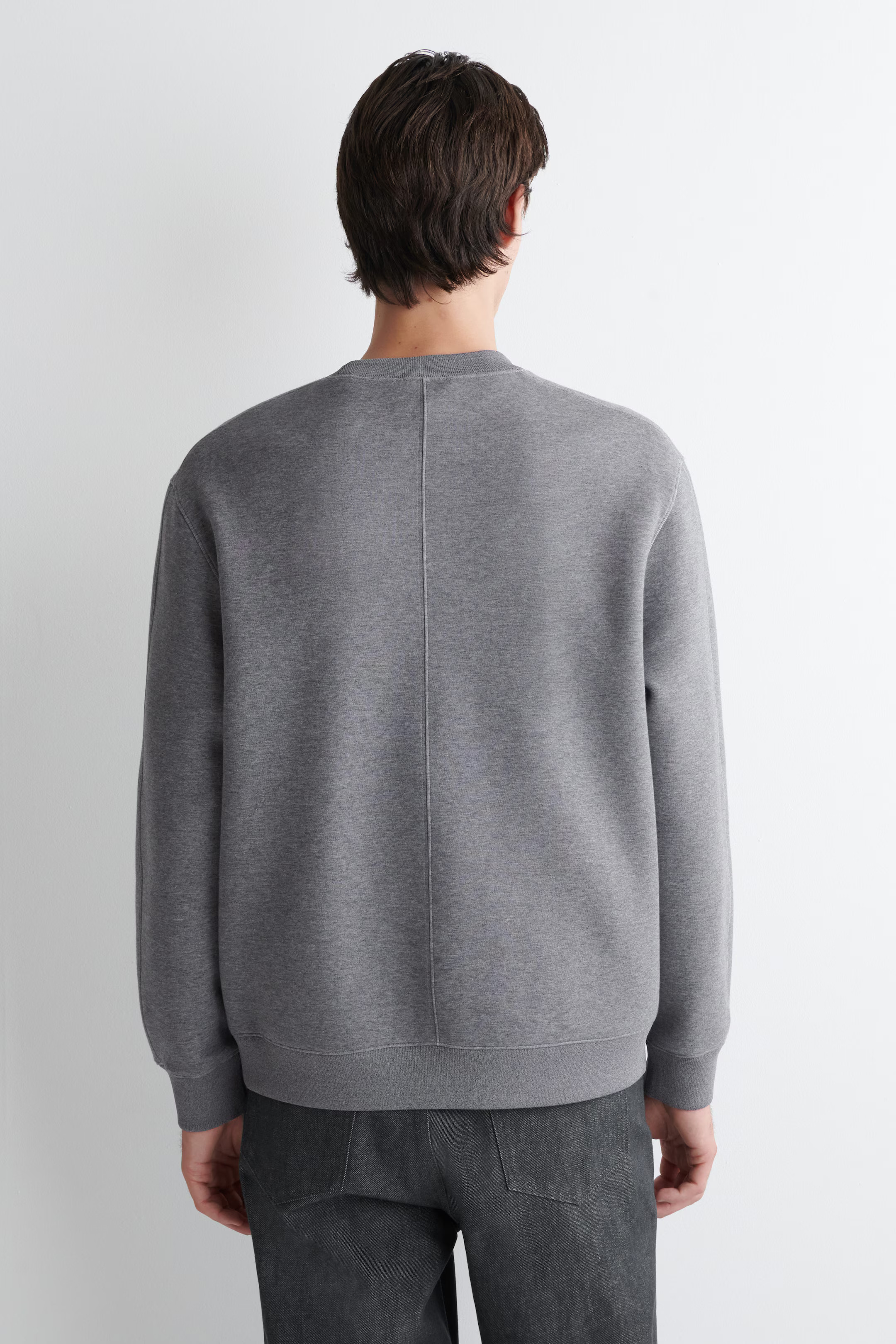RELAXED SCUBA SWEATSHIRT - GRAY MÉLANGE | COS US | COS (US)