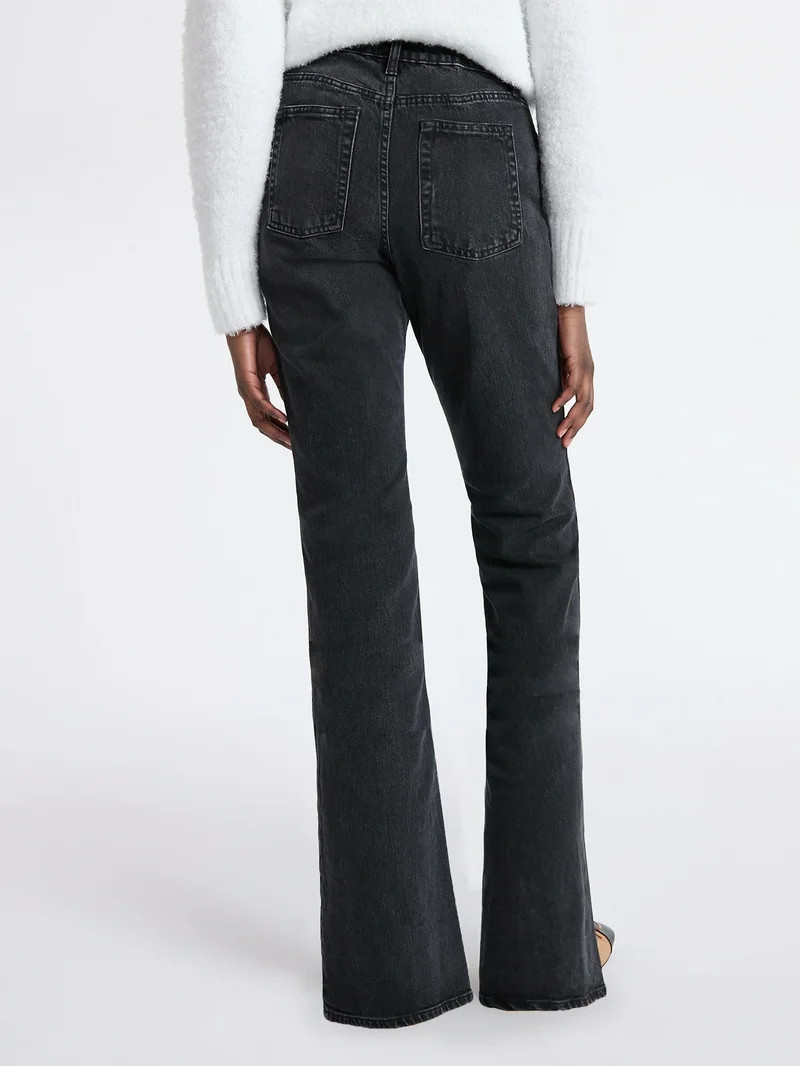 Free Assembly Women's Mid Rise Full Length Bootcut Jeans, 32" Inseam, Sizes 0-20 | Walmart (US)