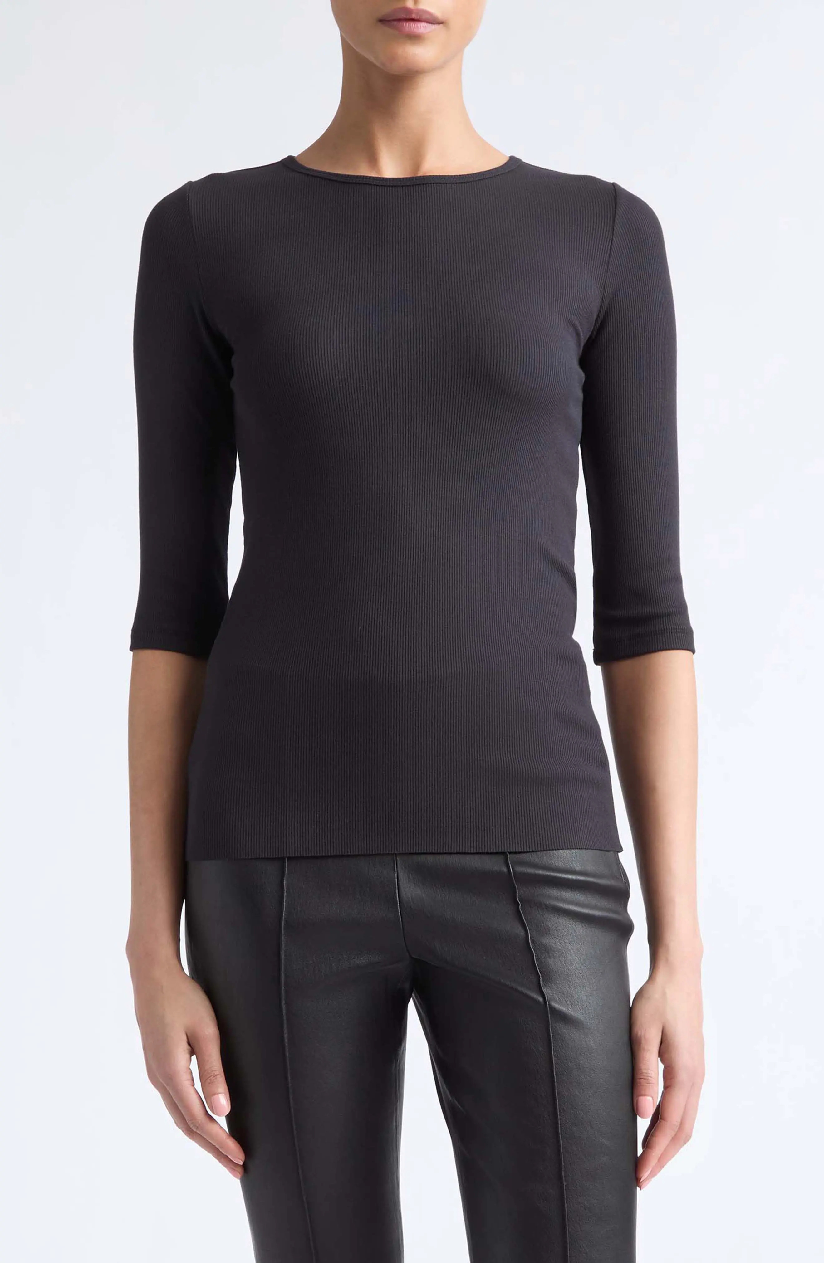 Elbow Sleeve Crewneck Top (Women) | Nordstrom | Nordstrom