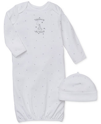 Baby Boys or Baby Girls Welcome To The World Gown and Hat, 2 Piece Set | Macy's