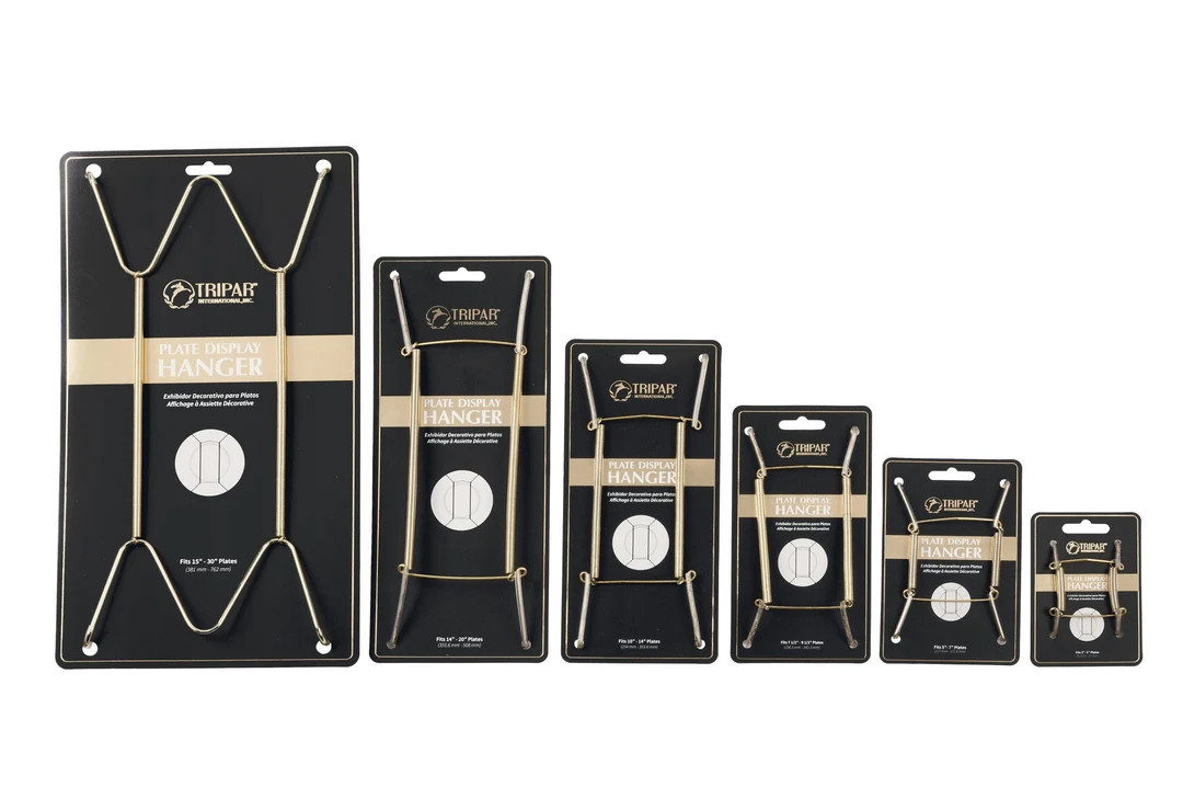 Deluxe Plate Hangers CHOICE of White or Brass CHOICE of 6 Sizes Brass Wire Wall Display Quality -... | Etsy (US)