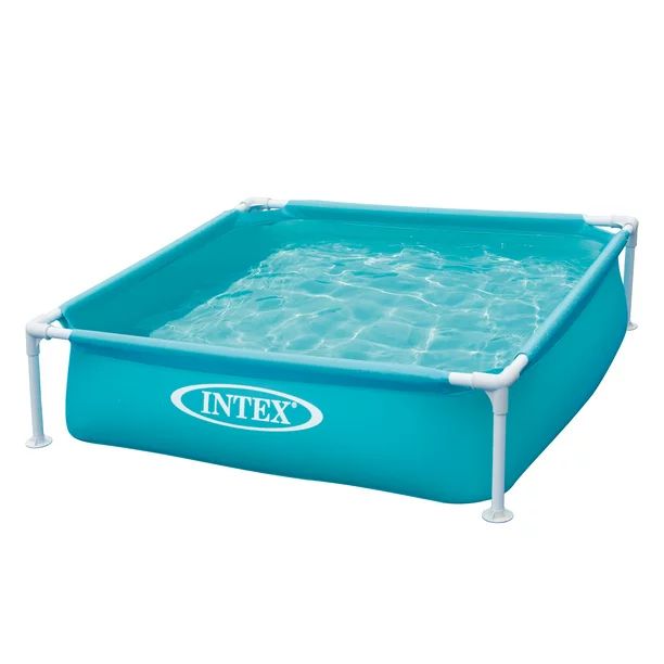 Intex 57173EP 4ft x 12in Mini Frame Kiddie Beginner Frame Swimming Pool, Blue - Walmart.com | Walmart (US)