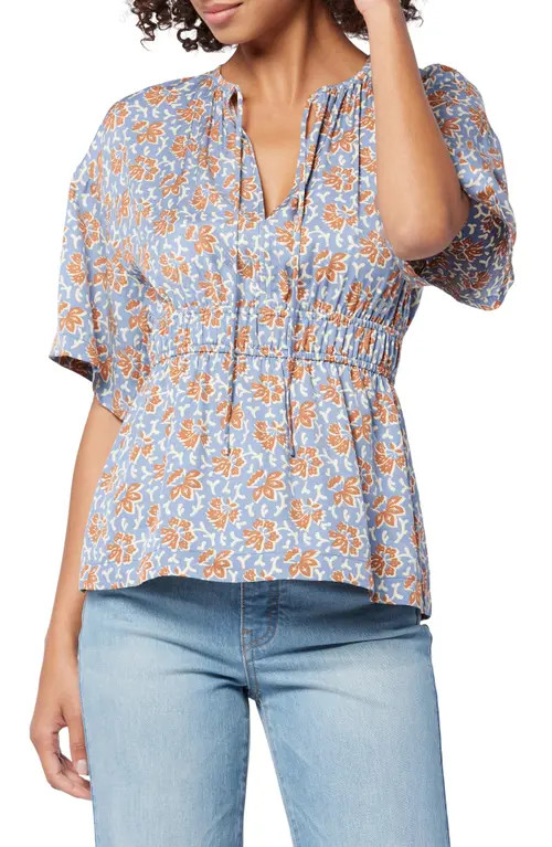 Joie Renae Floral Top in Country Blue Multi at Nordstrom, Size X-Small | Nordstrom