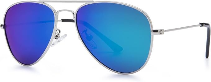 COASION Classic Polarized Small Aviator Sunglasses for Kids Baby Girls Boys Age 2-10 50MM | Amazon (US)