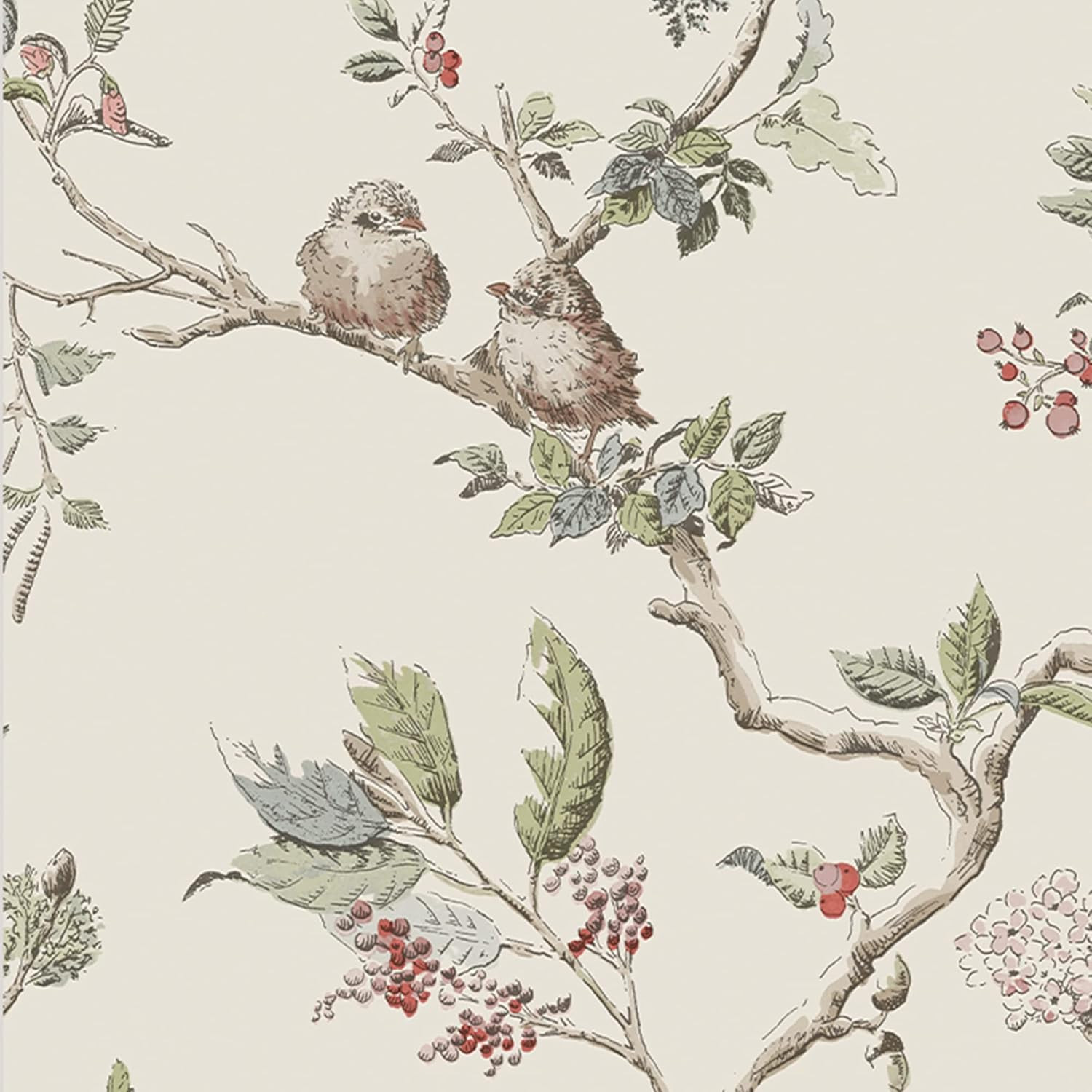 Laura Ashley Elderwood Natural Wallpaper | Amazon (US)