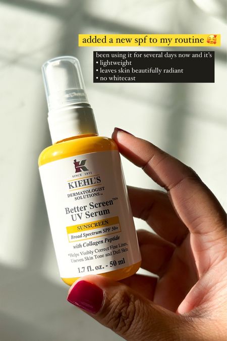 This lightweight sunscreen serum has made a loving space in my skincare routine! It’s spf 50, has no white cast, and leaves skin radiant. 

#LTKfindsunder50 #LTKbeauty