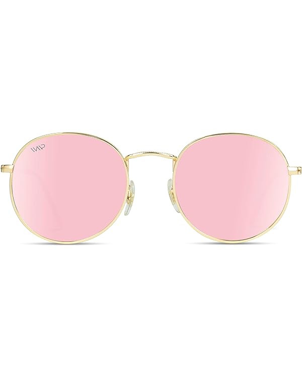 WearMe Pro - Reflective Lens Round Trendy Sunglasses | Amazon (US)
