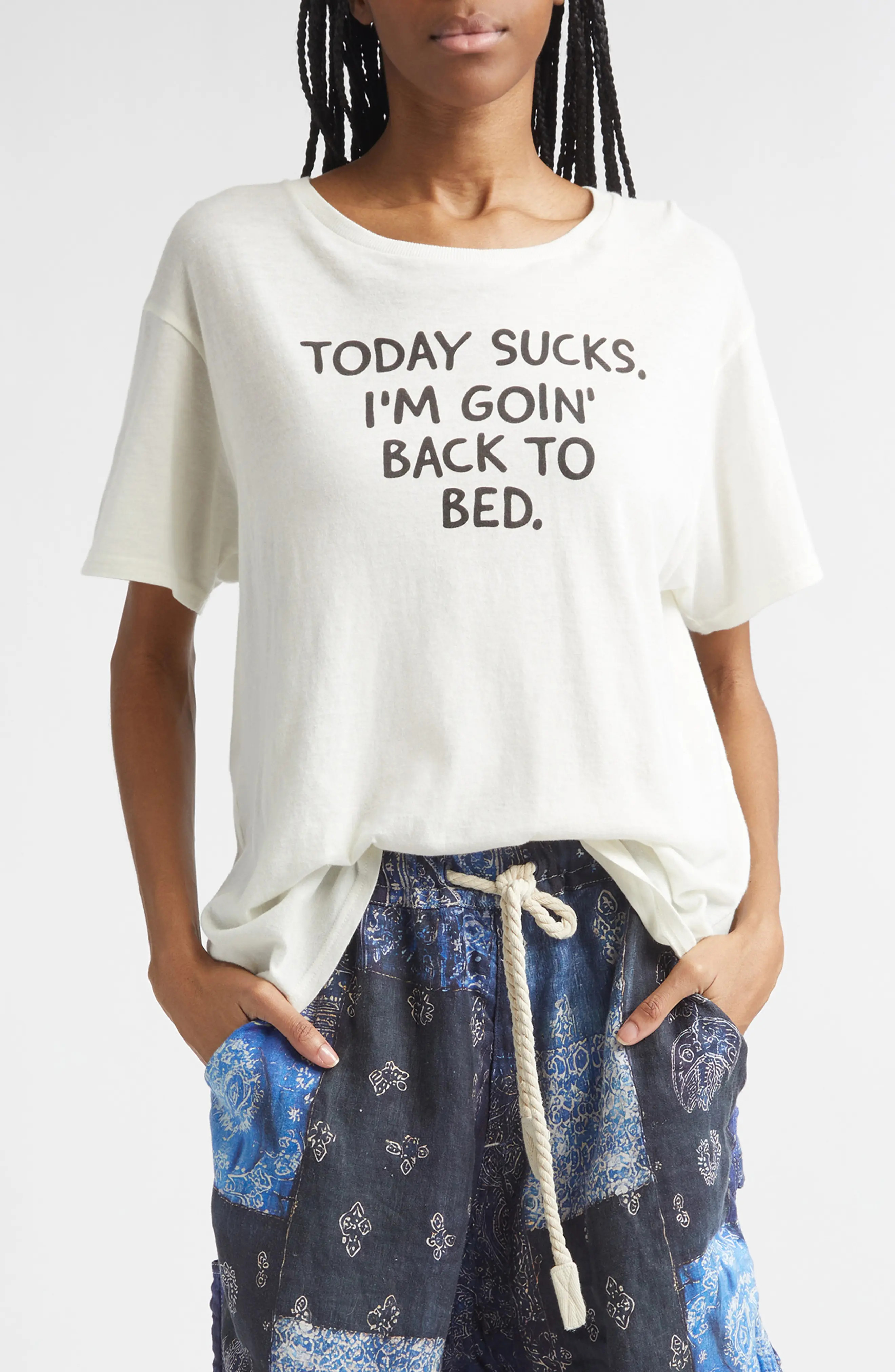 Today Sucks Cotton & Cashmere Graphic T-Shirt (Women) | Nordstrom | Nordstrom