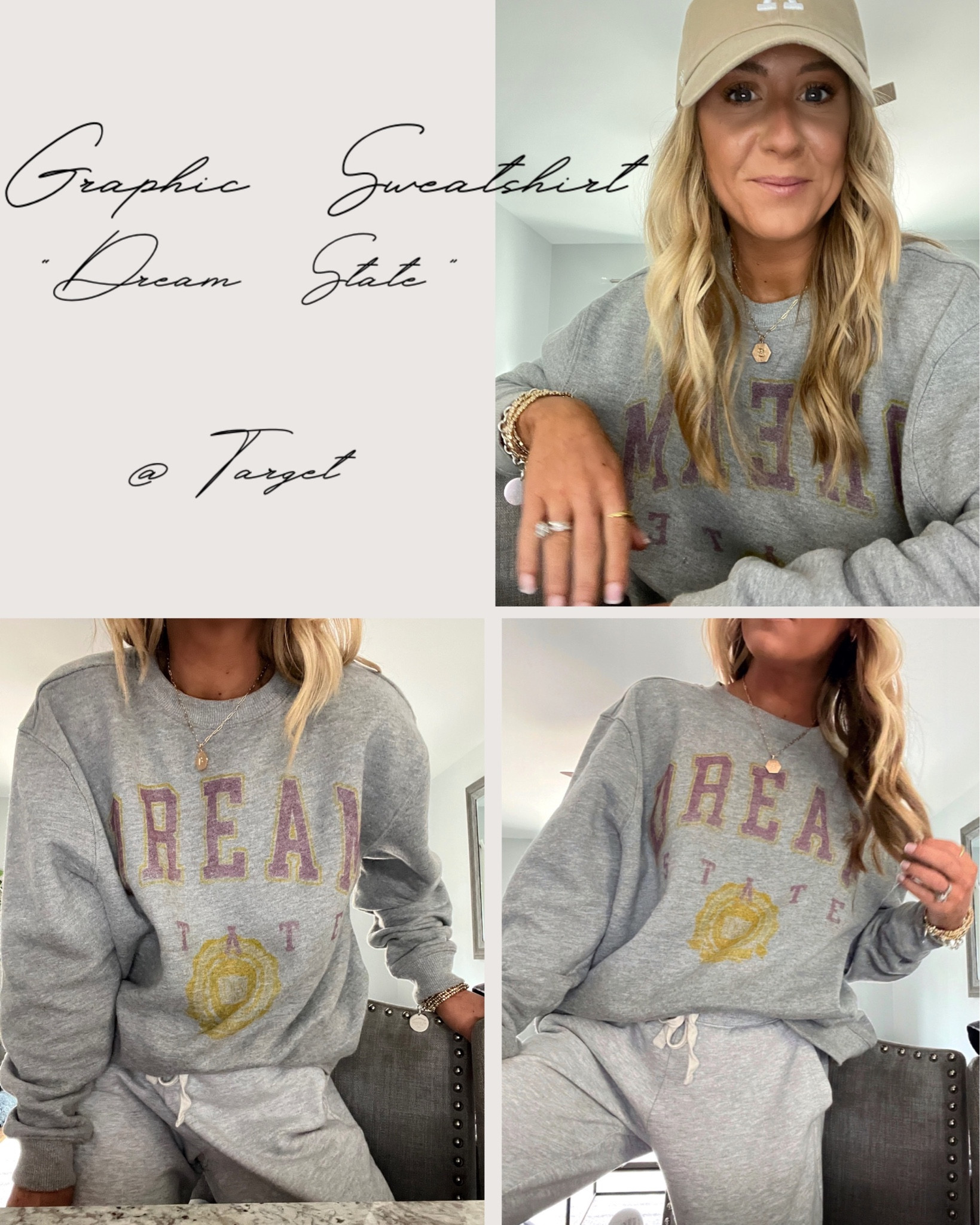 Graphic Sweatshirt from Target 🩶
If you love sweatshirts that are fleece lined - this is for you! Size up for the more oversized look & don’t forget to use target circle to save 30%! Wearing size S 🤗
•
•
•
graphic sweatshirt, fall fashion, fall style, fall outfits, sweatshirt season, target finds, target style, target sweatshirt, university sweatshirt, fall sweatshirts, sweatshirts, sweatshirt, graphic clothing, target, casual outfits, casual style, casual clothing, target sale

#LTKsalealert #LTKfindsunder50 #LTKU