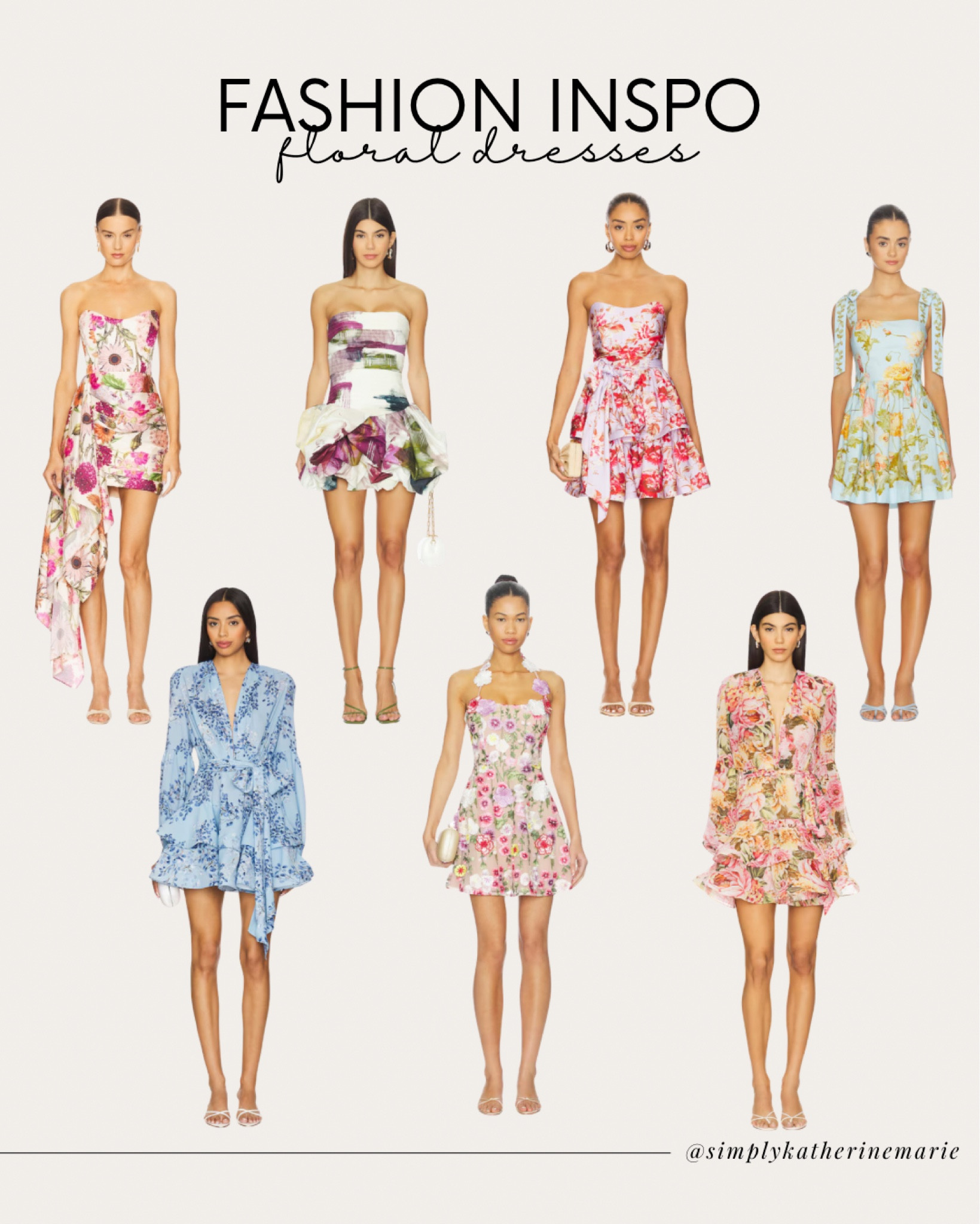 Floral dresses > literally everything 🌸✨ Revolve seriously has the BEST floral mini dresses right now for brunch dates, bridal showers, vacations, baby showers, weddings, and all the girly moments in between. 

#LTKWedding #LTKootd #LTKOver40