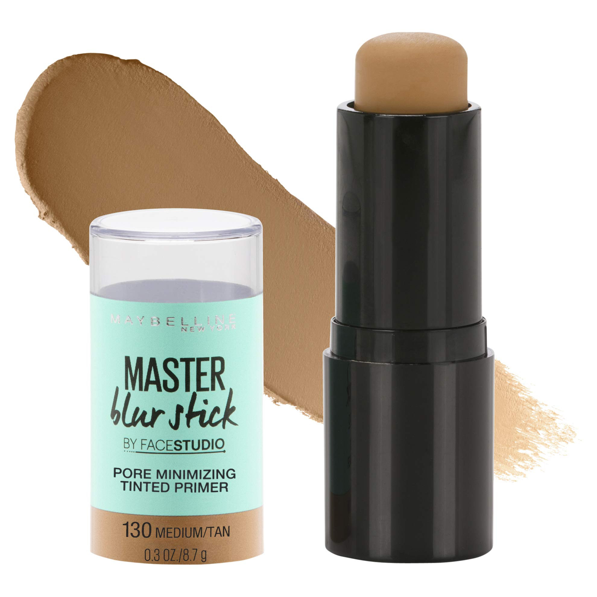 Maybelline New York Facestudio Master Blur Stick Primer Makeup, Medium/Tan, 0.3 oz. | Amazon (US)