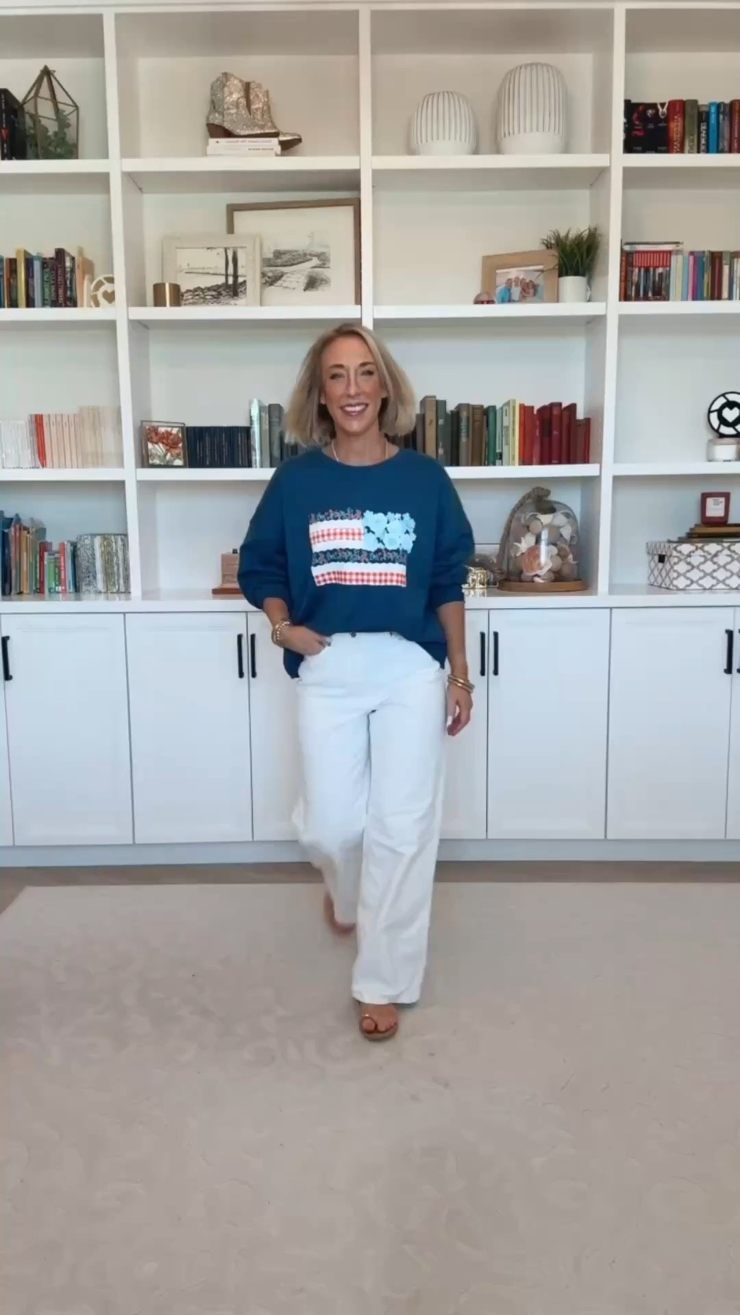 BACK IN STOCK!
1. Boxy Graphic Sweatshirt - size Large. $14.98. 2 colors.
* White Wide Leg Jeans - size 0. $26.98. 4 colors.
2. Boxy Graphic Sweatshirt - size Medium. $14.98. 2 colors.
* Drapey Utility Shorts, 4" Inseam - size XS. $22.98. 4 colors.

#LTKOver40 #LTKSeasonal