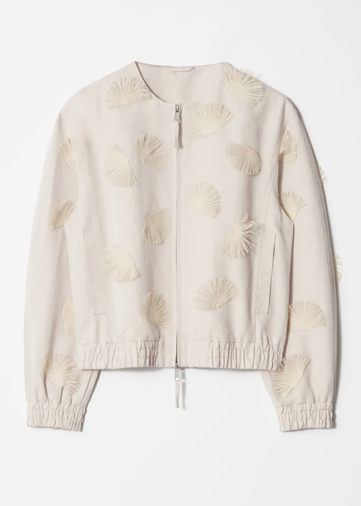 Linen-Blend Embroidered Jacket | & Other Stories - US